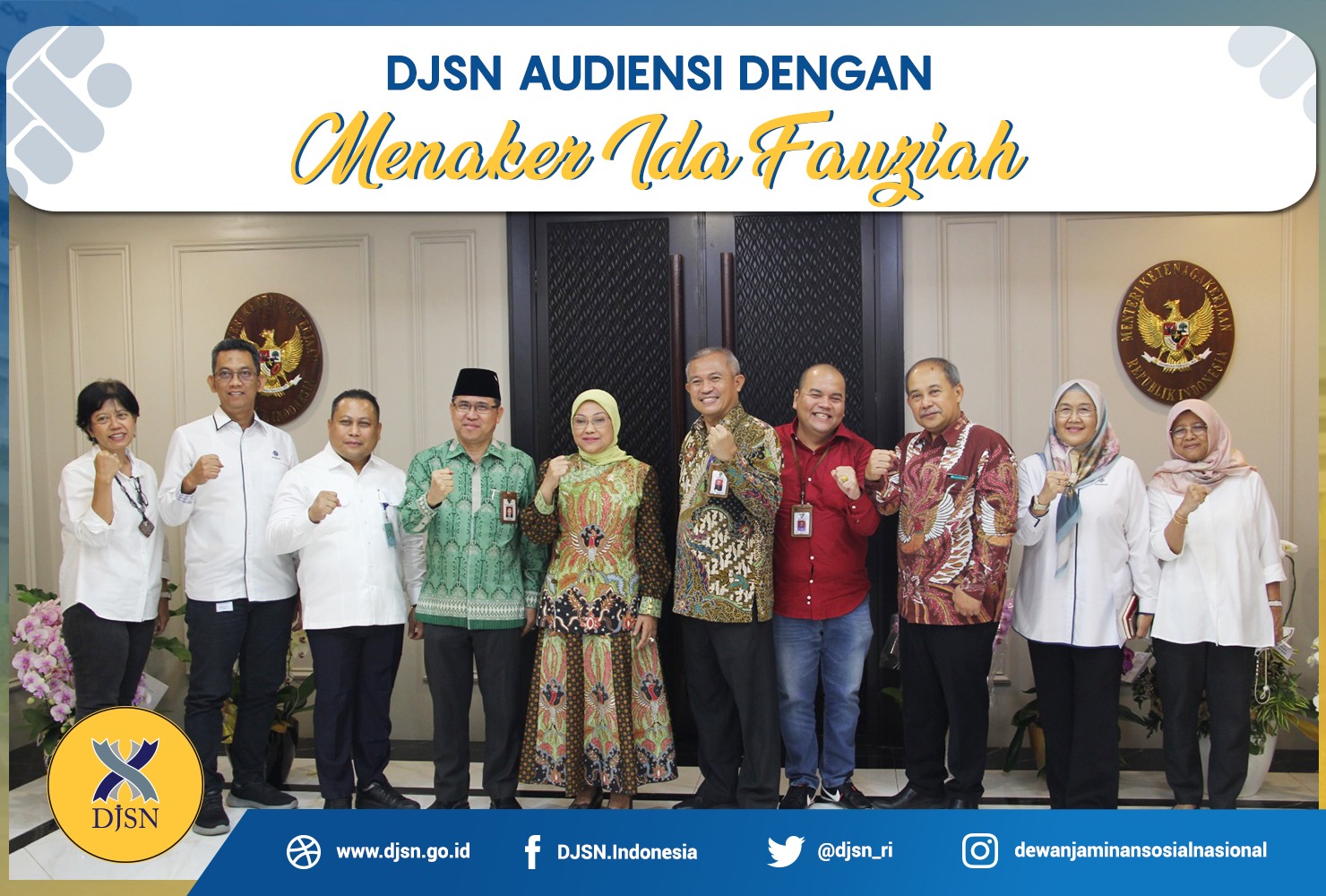 DJSN Audiensi dengan Menaker Ida Fauziah